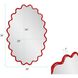 Cloud 36 X 24 inch Red Mirror